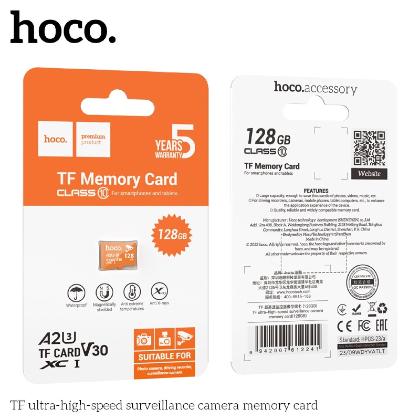 Thẻ nhớ chuyên dùng TF memory Card cao cấp cho Camera giám sát tốc độ cao nhanh 12GB Hoco