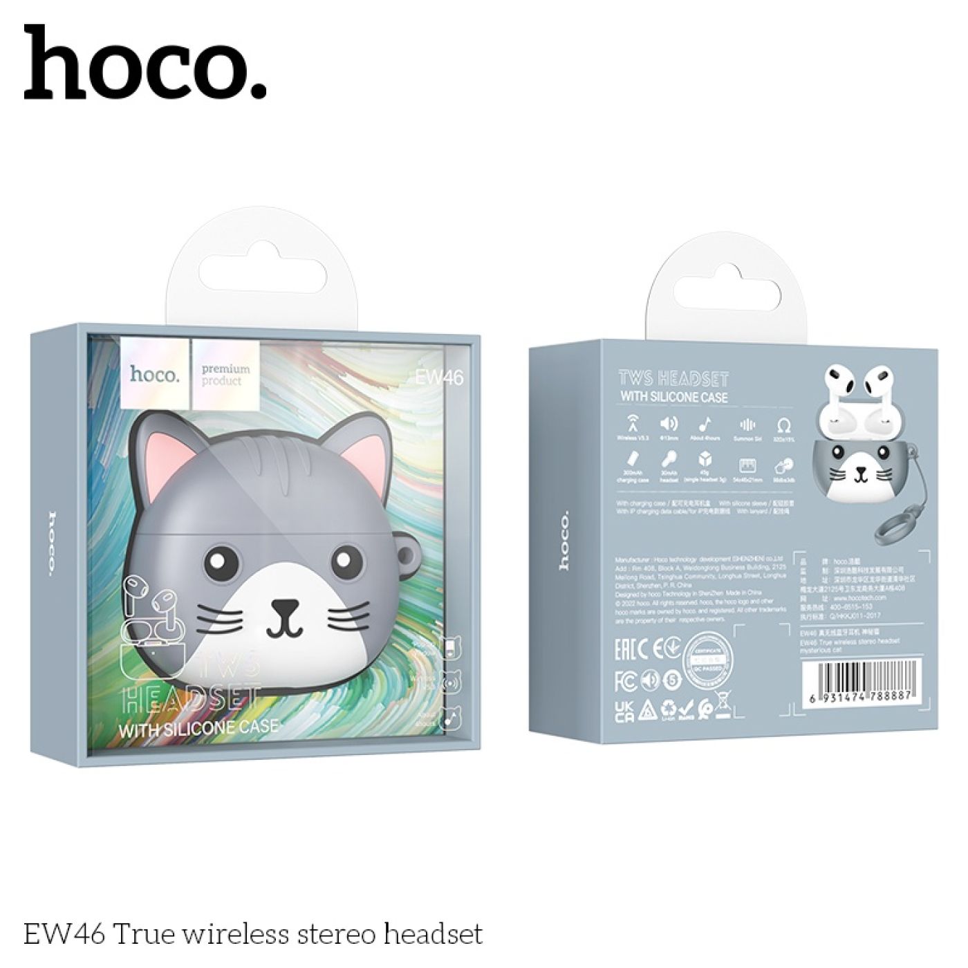 Tai nghe mèo bluetooth Hoco EW46