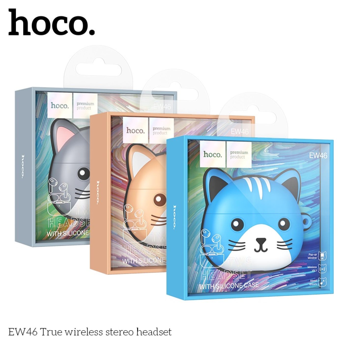 Tai nghe mèo bluetooth Hoco EW46