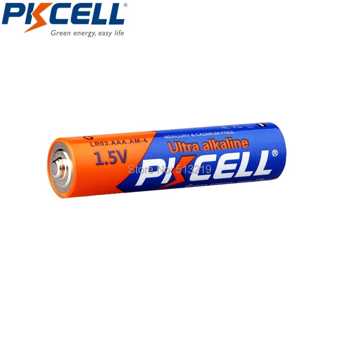 Vỉ 2 viên Pin AAA dung lượng cao Ultra Alkaline PKCELL LR03 3A 1.5V