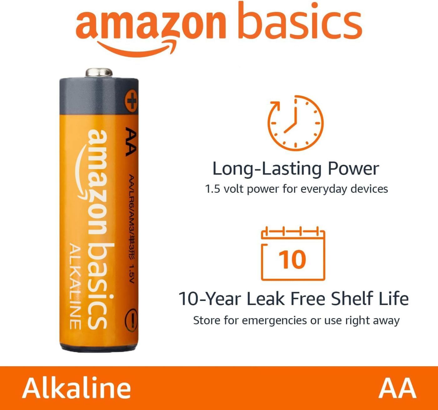 1 Viên pin AA Alkline Amazon xuất mỹ - Date 2033