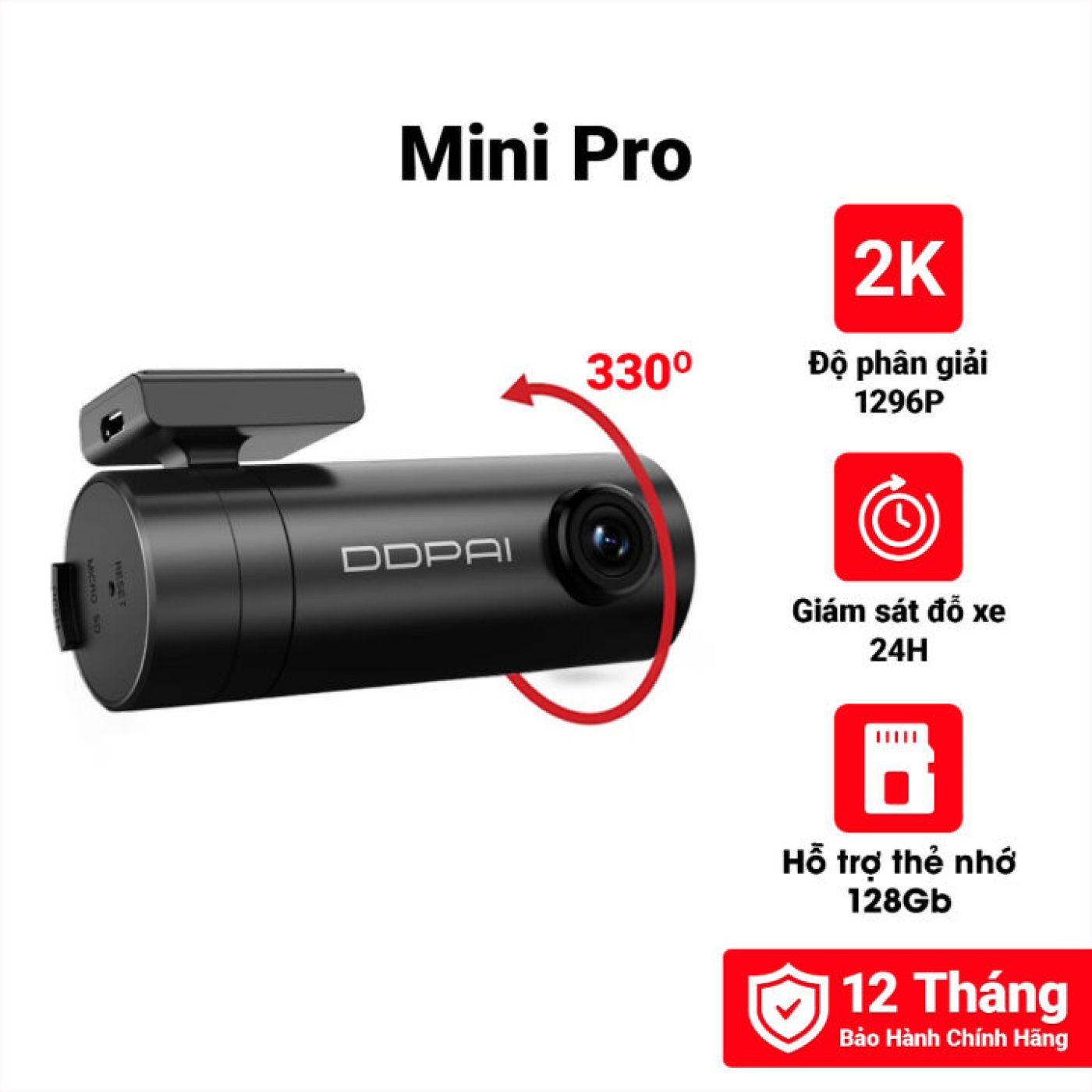 Camera hành trình Ddpai Mini Pro 2K - Phiên bản quốc tế