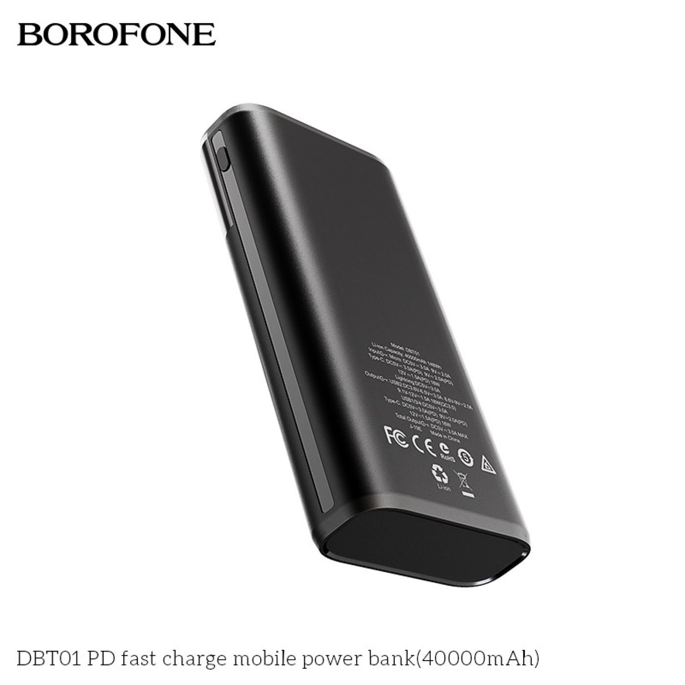 Pin sạc dự phòng sạc nhanh PD18W QC 3.0 - dung lượng cao 40.000mAh borofone DBT01